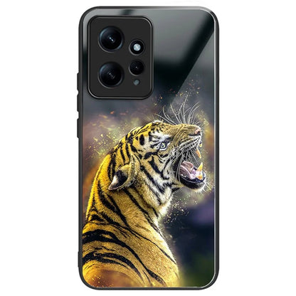 Pattern Printing Case for Xiaomi Redmi Note 12 4G Shell TPU+Tempered Glass Phone Protector