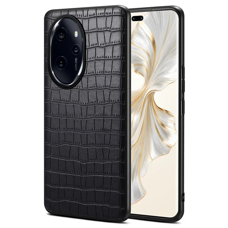 For Honor 100 Pro 5G Case Crocodile Texture Cell Phone PU Leather+PC+TPU Cover