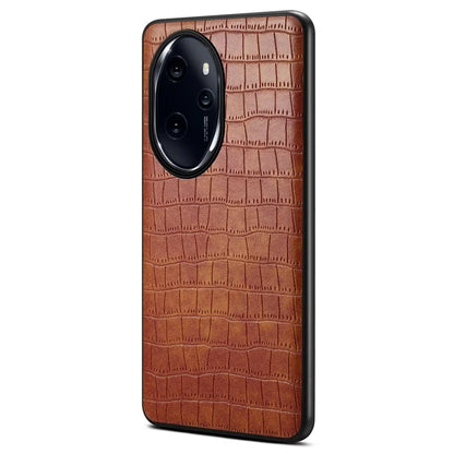 For Honor 100 Pro 5G Case Crocodile Texture Cell Phone PU Leather+PC+TPU Cover