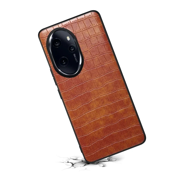 For Honor 100 Pro 5G Case Crocodile Texture Cell Phone PU Leather+PC+TPU Cover