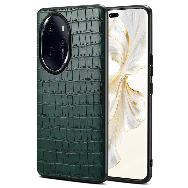 For Honor 100 Pro 5G Case Crocodile Texture Cell Phone PU Leather+PC+TPU Cover