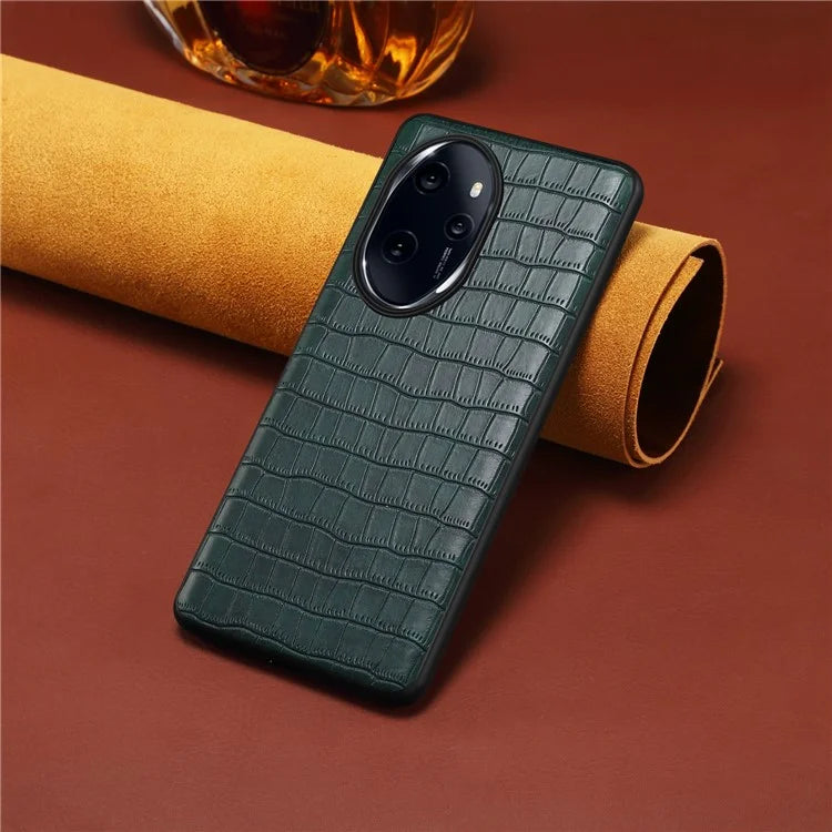 For Honor 100 Pro 5G Case Crocodile Texture Cell Phone PU Leather+PC+TPU Cover