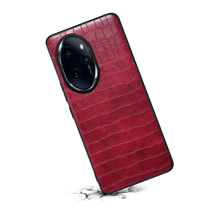For Honor 100 Pro 5G Case Crocodile Texture Cell Phone PU Leather+PC+TPU Cover