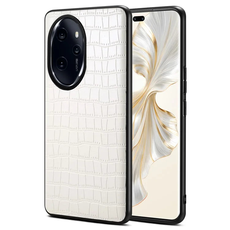 For Honor 100 Pro 5G Case Crocodile Texture Cell Phone PU Leather+PC+TPU Cover