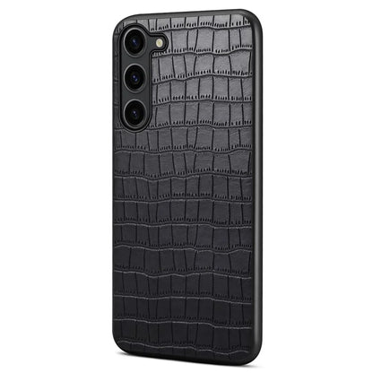 For Samsung Galaxy S23 Case Crocodile Texture PU+PC+TPU Well-protected Phone Cover