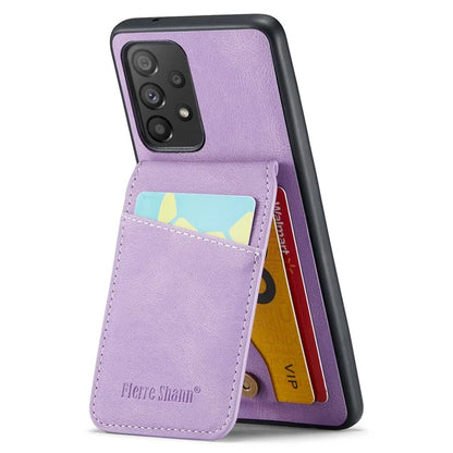 FIERRE SHANN For Samsung Galaxy A23 4G / A23 5G (Global Version) Card Slots Cell Phone Case