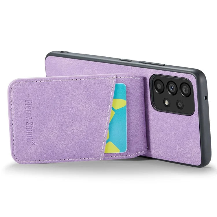 FIERRE SHANN For Samsung Galaxy A23 4G / A23 5G (Global Version) Card Slots Cell Phone Case