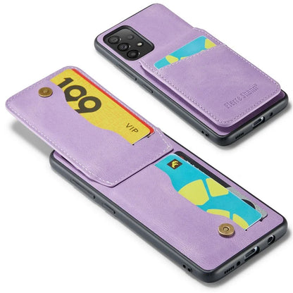 FIERRE SHANN For Samsung Galaxy A23 4G / A23 5G (Global Version) Card Slots Cell Phone Case