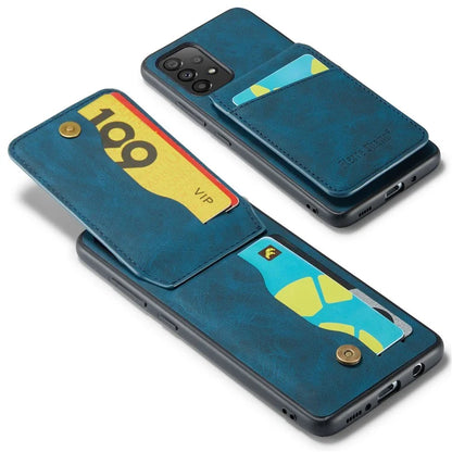FIERRE SHANN For Samsung Galaxy A23 4G / A23 5G (Global Version) Card Slots Cell Phone Case