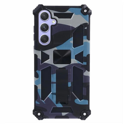 For Samsung Galaxy A55 5G Phone Case Kickstand Protective Cover Camouflage Pattern