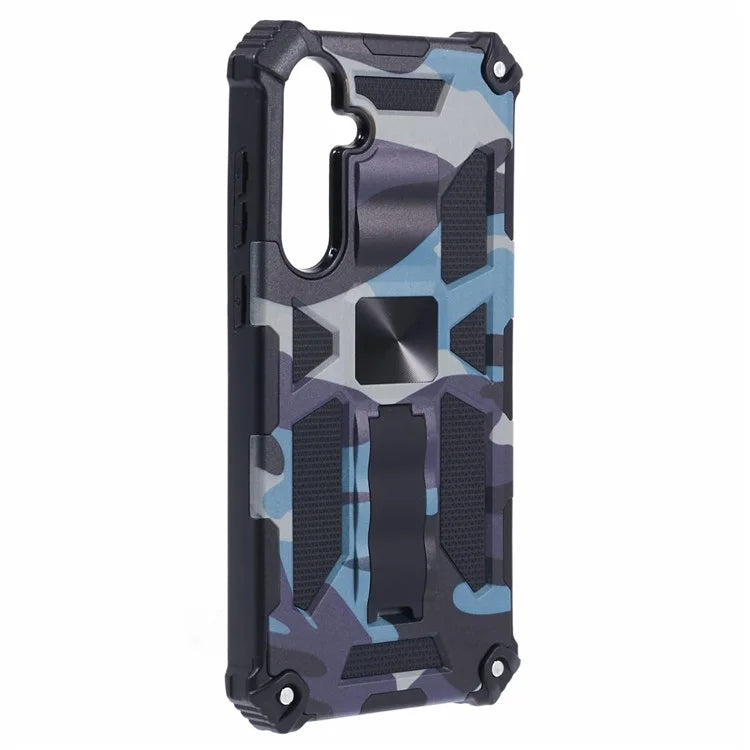 For Samsung Galaxy A55 5G Phone Case Kickstand Protective Cover Camouflage Pattern