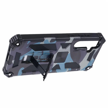 For Samsung Galaxy A55 5G Phone Case Kickstand Protective Cover Camouflage Pattern