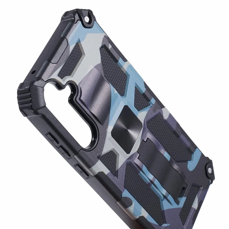For Samsung Galaxy A55 5G Phone Case Kickstand Protective Cover Camouflage Pattern