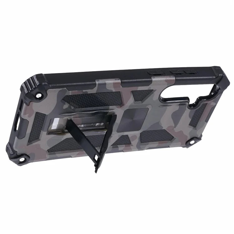 For Samsung Galaxy A55 5G Phone Case Kickstand Protective Cover Camouflage Pattern