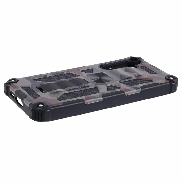 For Samsung Galaxy A55 5G Phone Case Kickstand Protective Cover Camouflage Pattern