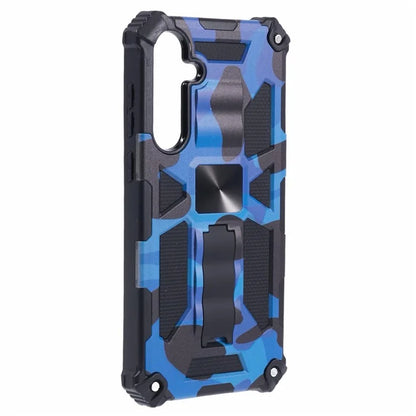 For Samsung Galaxy A55 5G Phone Case Kickstand Protective Cover Camouflage Pattern
