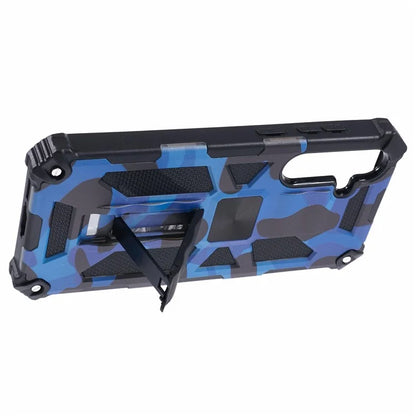For Samsung Galaxy A55 5G Phone Case Kickstand Protective Cover Camouflage Pattern