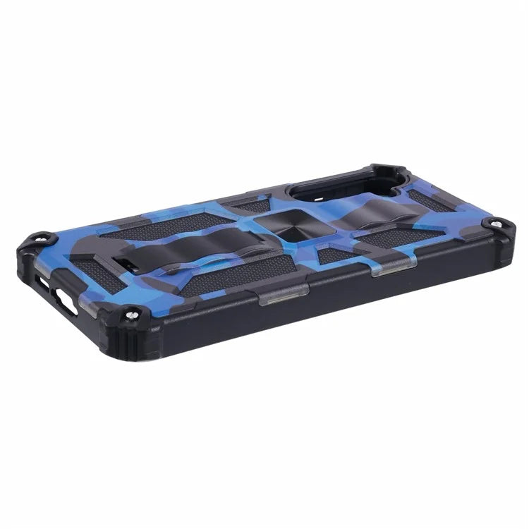 For Samsung Galaxy A55 5G Phone Case Kickstand Protective Cover Camouflage Pattern