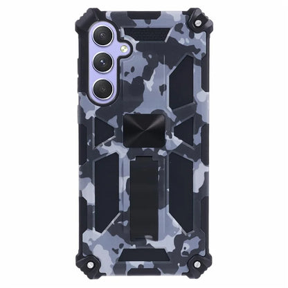 For Samsung Galaxy A55 5G Phone Case Kickstand Protective Cover Camouflage Pattern