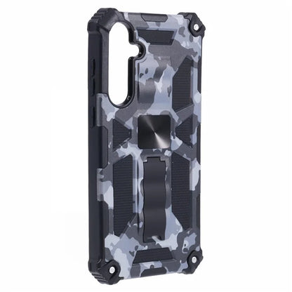 For Samsung Galaxy A55 5G Phone Case Kickstand Protective Cover Camouflage Pattern