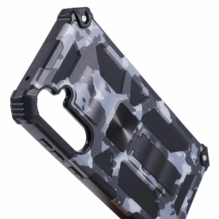 For Samsung Galaxy A55 5G Phone Case Kickstand Protective Cover Camouflage Pattern