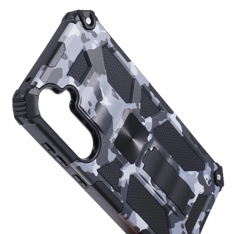 For Samsung Galaxy A35 5G Kickstand Cover Camouflage Pattern Armor Phone Case