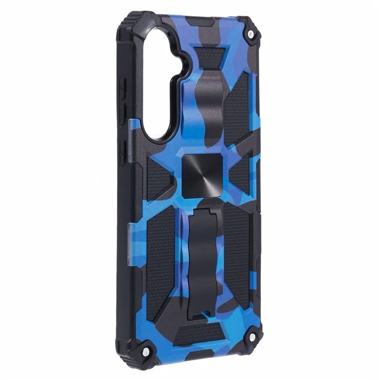 For Samsung Galaxy A35 5G Kickstand Cover Camouflage Pattern Armor Phone Case