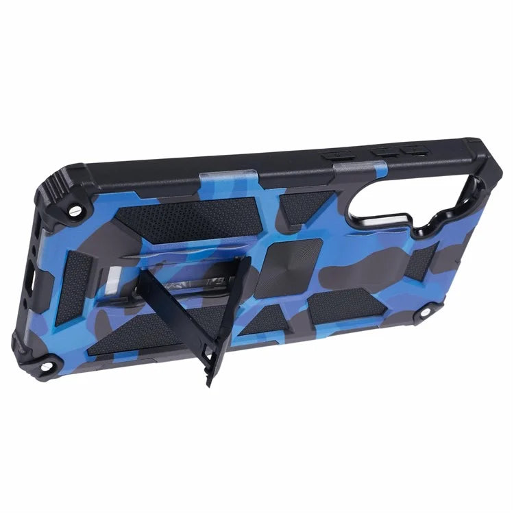 For Samsung Galaxy A35 5G Kickstand Cover Camouflage Pattern Armor Phone Case