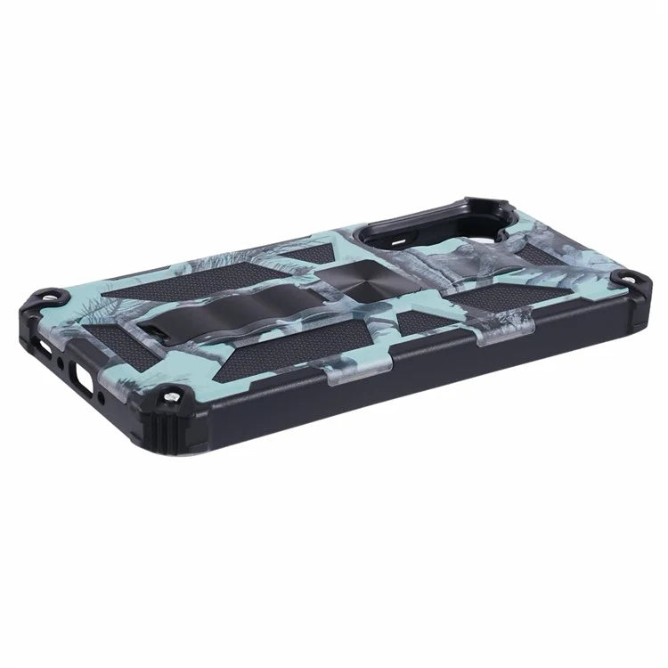 For Samsung Galaxy A35 5G Kickstand Cover Camouflage Pattern Armor Phone Case