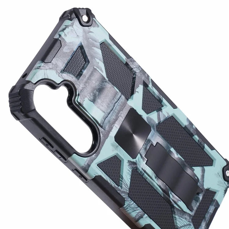 For Samsung Galaxy A35 5G Kickstand Cover Camouflage Pattern Armor Phone Case