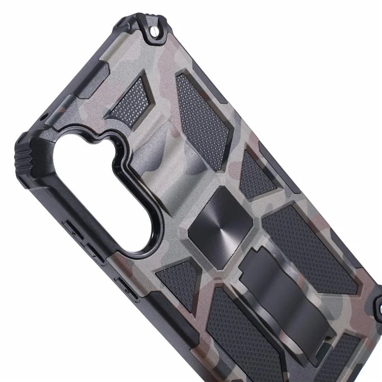 For Samsung Galaxy A35 5G Kickstand Cover Camouflage Pattern Armor Phone Case