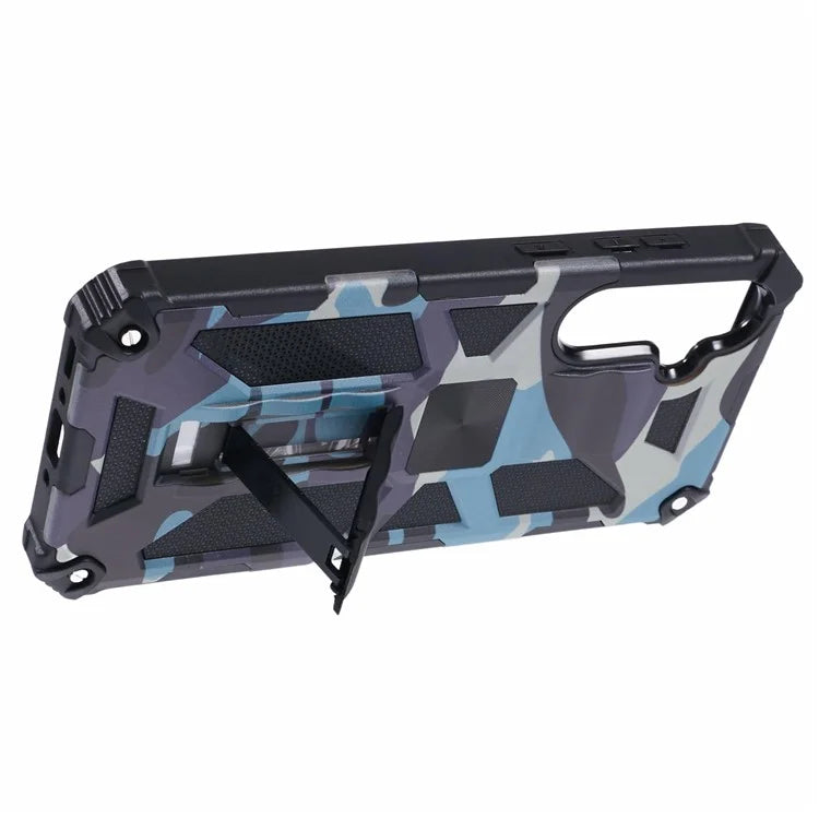 For Samsung Galaxy A35 5G Kickstand Cover Camouflage Pattern Armor Phone Case