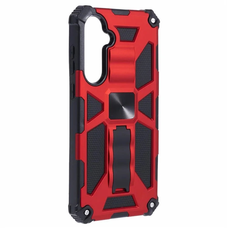 For Samsung Galaxy A35 5G Phone Case with Car Mount Kickstand PC + TPU Protective Cover