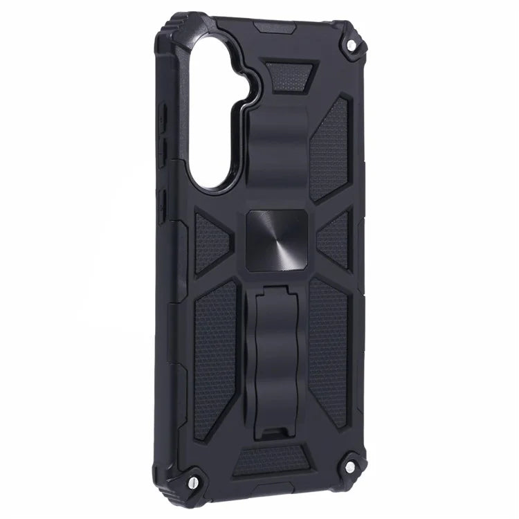 For Samsung Galaxy A35 5G Phone Case with Car Mount Kickstand PC + TPU Protective Cover