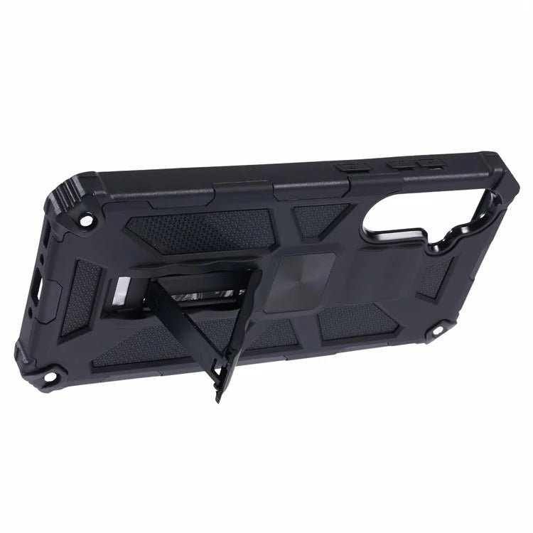 For Samsung Galaxy A35 5G Phone Case with Car Mount Kickstand PC + TPU Protective Cover