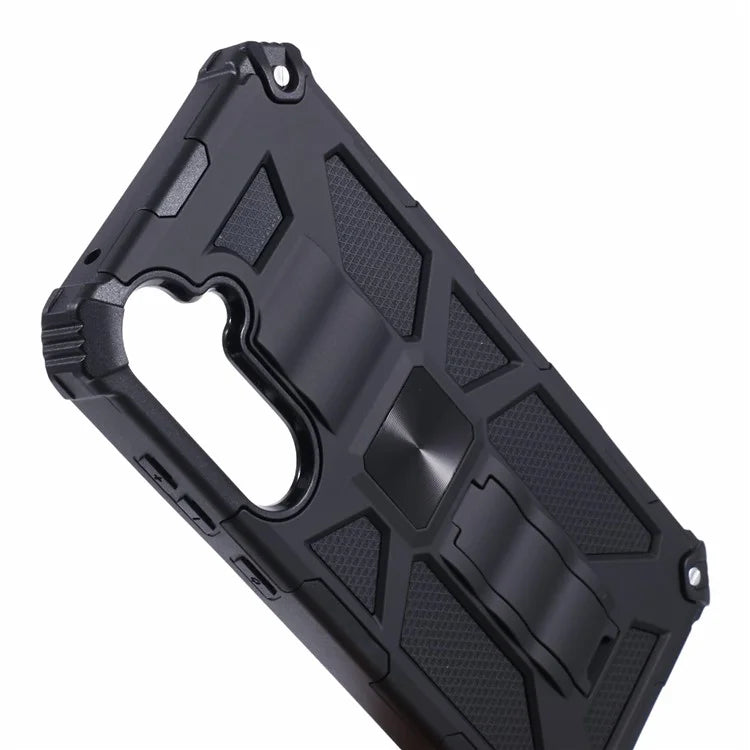 For Samsung Galaxy A35 5G Phone Case with Car Mount Kickstand PC + TPU Protective Cover