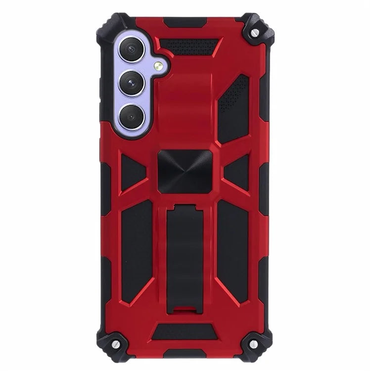 For Samsung Galaxy A55 5G Phone Case Military Grade Armor Phone Cover with Kickstand