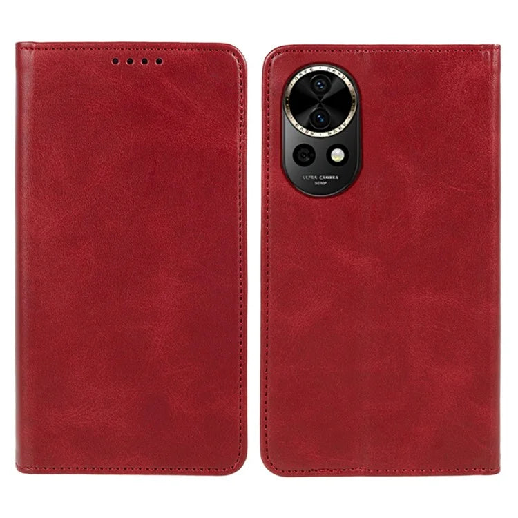 For Huawei nova 12 Pro 5G / nova 12 Ultra 5G Cell Phone Case Anti-fall Calf Texture Leather Wallet Support Stand Cover