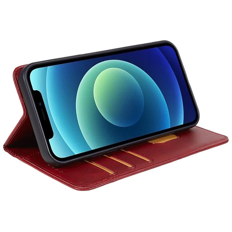 For Huawei nova 12 Pro 5G / nova 12 Ultra 5G Cell Phone Case Anti-fall Calf Texture Leather Wallet Support Stand Cover