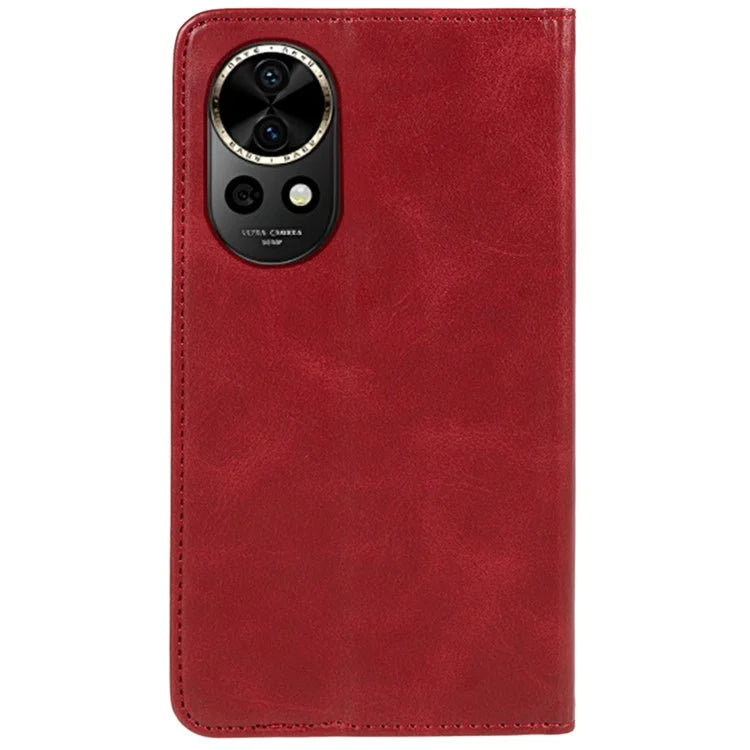 For Huawei nova 12 Pro 5G / nova 12 Ultra 5G Cell Phone Case Anti-fall Calf Texture Leather Wallet Support Stand Cover