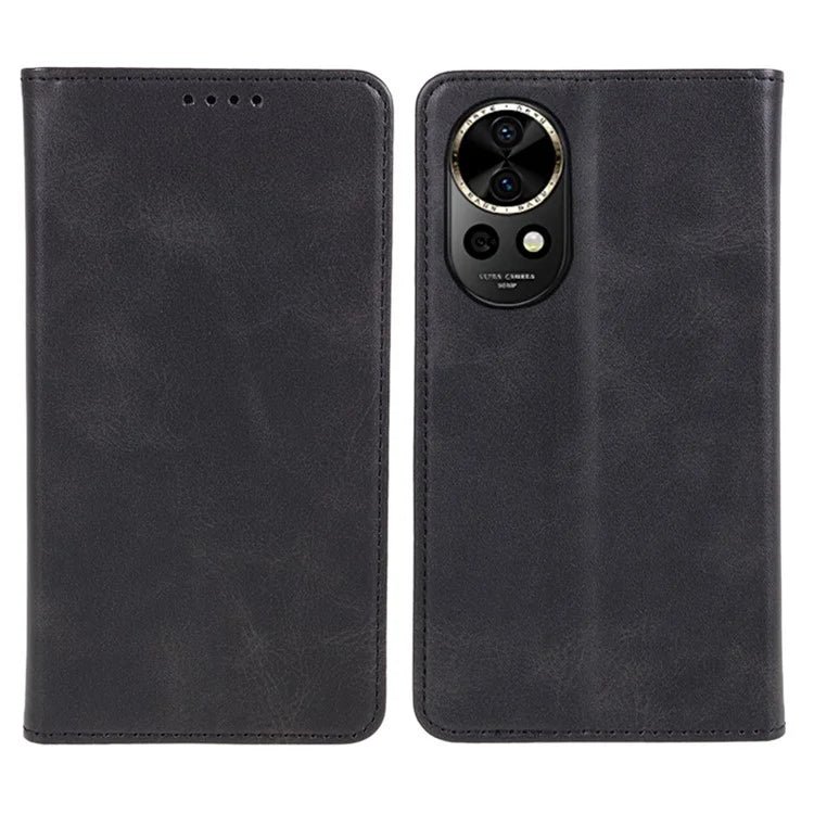 For Huawei nova 12 Pro 5G / nova 12 Ultra 5G Cell Phone Case Anti-fall Calf Texture Leather Wallet Support Stand Cover