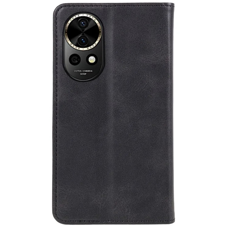 For Huawei nova 12 Pro 5G / nova 12 Ultra 5G Cell Phone Case Anti-fall Calf Texture Leather Wallet Support Stand Cover