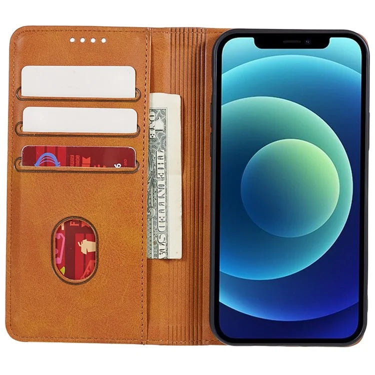 For Huawei nova 12 Pro 5G / nova 12 Ultra 5G Cell Phone Case Anti-fall Calf Texture Leather Wallet Support Stand Cover