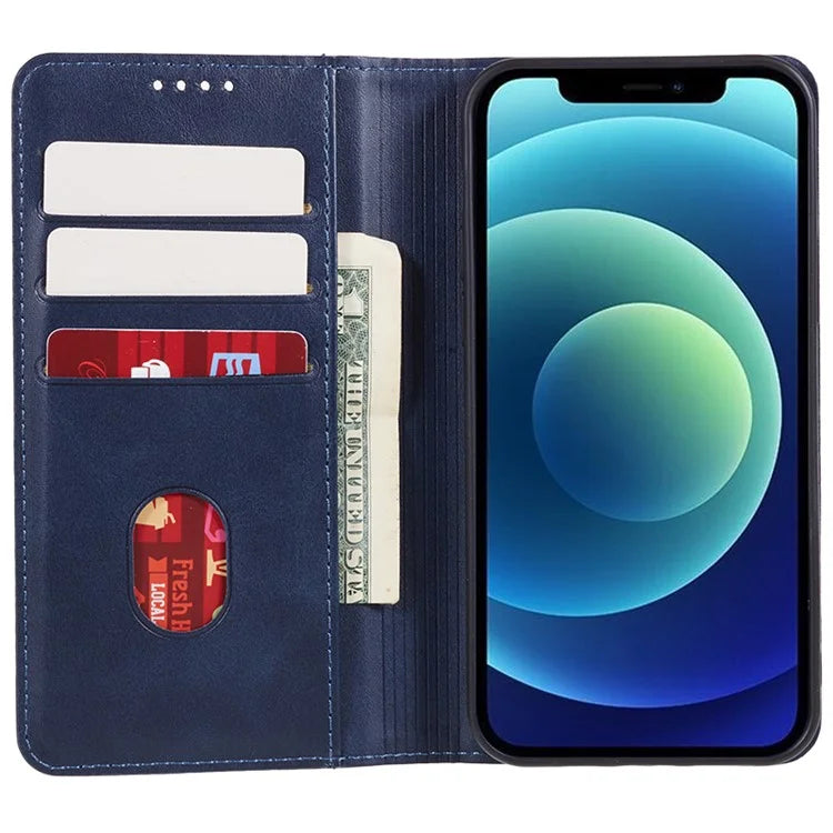 For Huawei nova 12 Pro 5G / nova 12 Ultra 5G Cell Phone Case Anti-fall Calf Texture Leather Wallet Support Stand Cover
