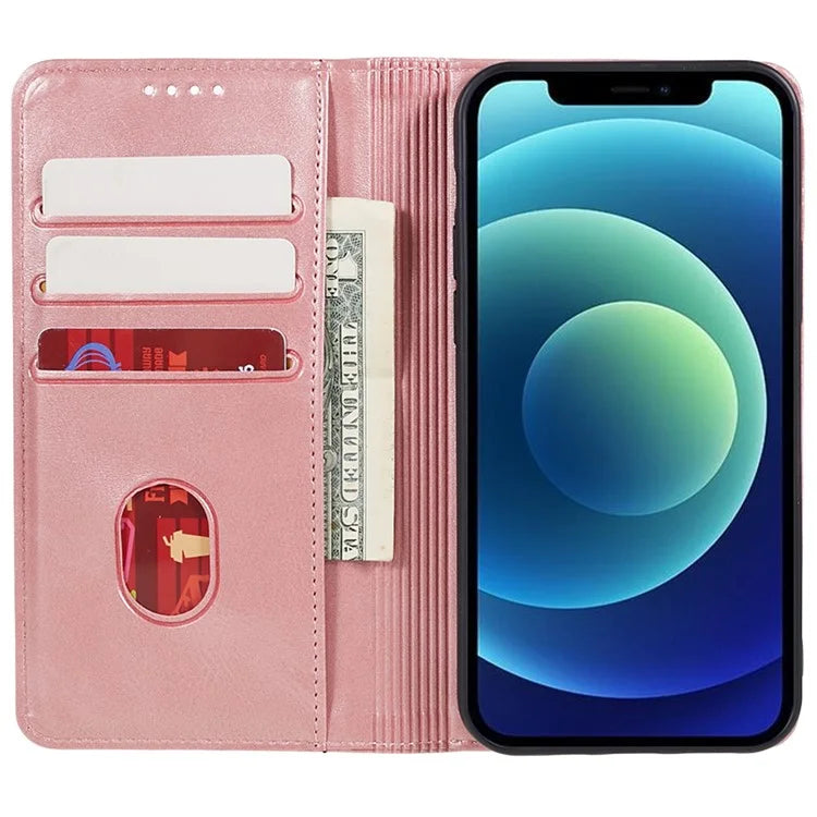For Huawei nova 12 Pro 5G / nova 12 Ultra 5G Cell Phone Case Anti-fall Calf Texture Leather Wallet Support Stand Cover