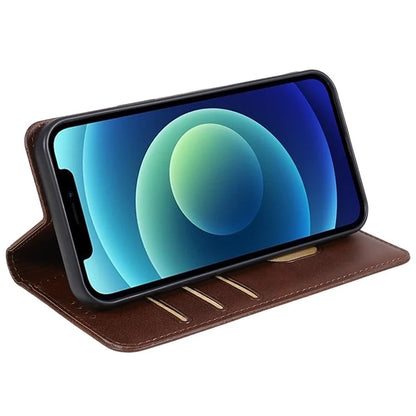 For Huawei nova 12 Pro 5G / nova 12 Ultra 5G Cell Phone Case Anti-fall Calf Texture Leather Wallet Support Stand Cover