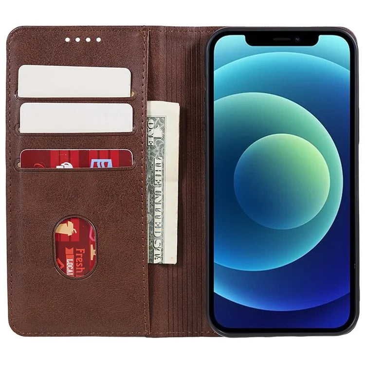 For Huawei nova 12 Pro 5G / nova 12 Ultra 5G Cell Phone Case Anti-fall Calf Texture Leather Wallet Support Stand Cover
