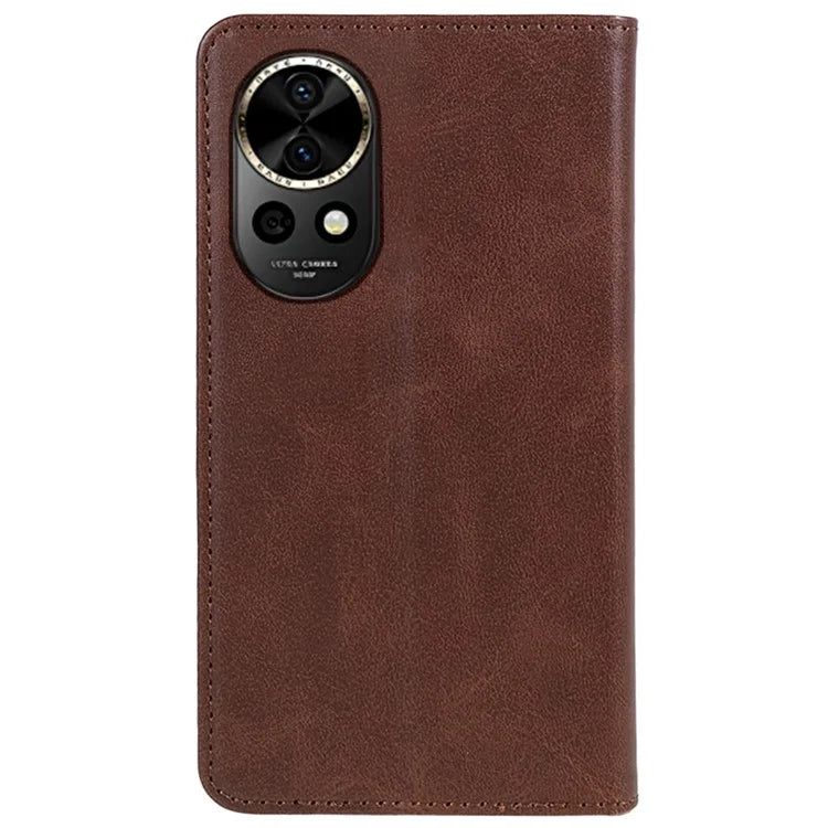 For Huawei nova 12 Pro 5G / nova 12 Ultra 5G Cell Phone Case Anti-fall Calf Texture Leather Wallet Support Stand Cover