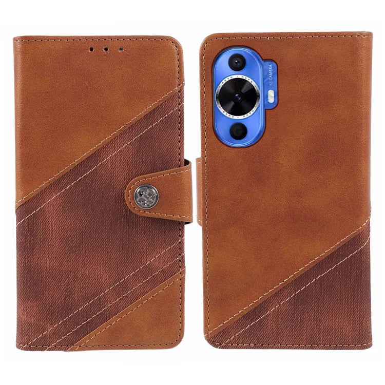 For Huawei nova 12 Lite 4G Case Crazy Horse Texture PU Leather Mobile Phone Shell with Wallet