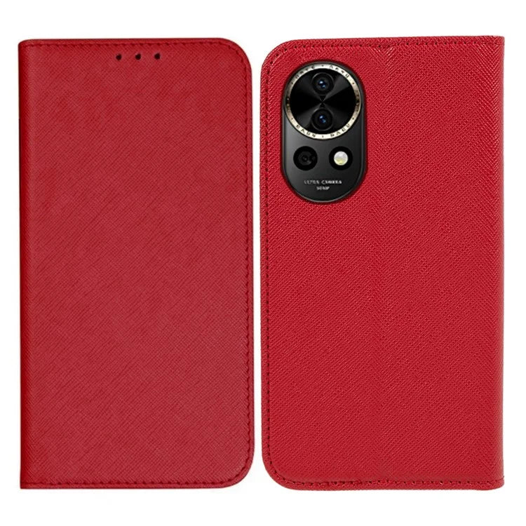 For Huawei nova 12 5G Cell Phone Case Magnetic Auto Closing Shockproof Leather Cover with Wallet